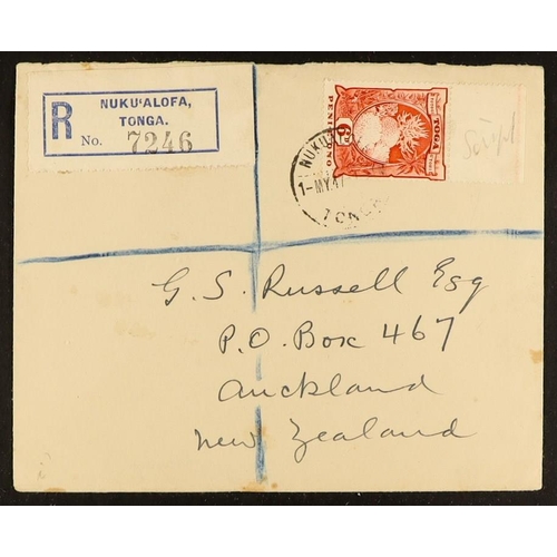 1332 - TONGA 1901 - 1947 COVERS collection of 25 items includes 1901 to England with 