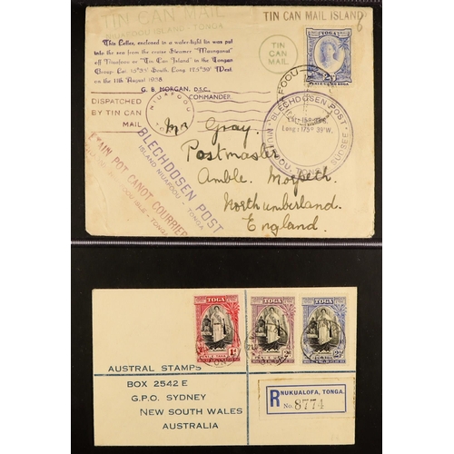 1332 - TONGA 1901 - 1947 COVERS collection of 25 items includes 1901 to England with 