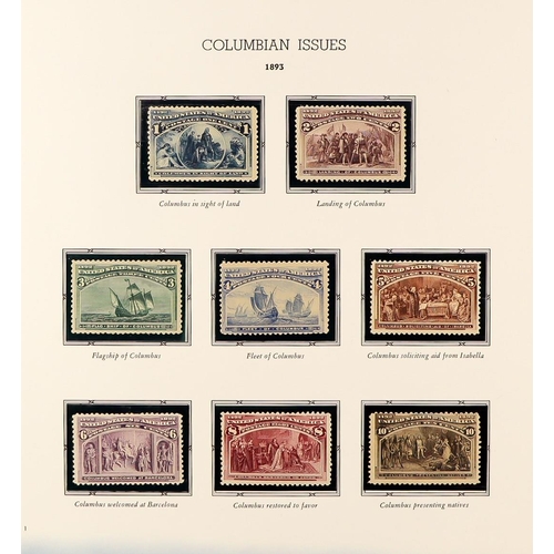 1371 - UNITED STATES 1893 - 1918 MINT COLLECTION on hingeless pages, chiefly commemorative issues, also som... 