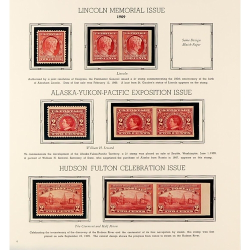 1371 - UNITED STATES 1893 - 1918 MINT COLLECTION on hingeless pages, chiefly commemorative issues, also som... 