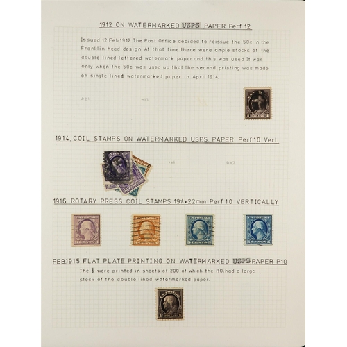 1374 - UNITED STATES 1901 - 1919 COMPREHENSIVE COLLECTION of mostly mint (some used) on around 40 exhibitio... 