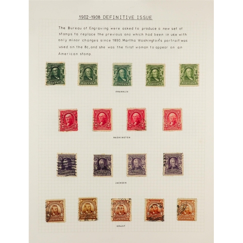 1374 - UNITED STATES 1901 - 1919 COMPREHENSIVE COLLECTION of mostly mint (some used) on around 40 exhibitio... 