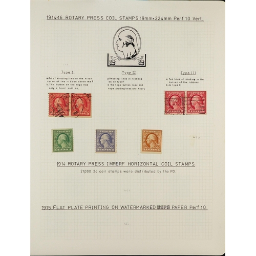 1374 - UNITED STATES 1901 - 1919 COMPREHENSIVE COLLECTION of mostly mint (some used) on around 40 exhibitio... 