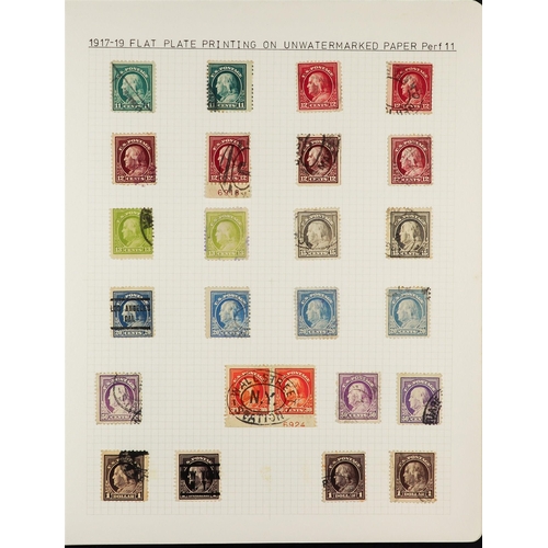 1374 - UNITED STATES 1901 - 1919 COMPREHENSIVE COLLECTION of mostly mint (some used) on around 40 exhibitio... 