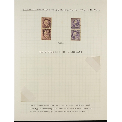 1374 - UNITED STATES 1901 - 1919 COMPREHENSIVE COLLECTION of mostly mint (some used) on around 40 exhibitio... 