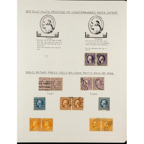 1374 - UNITED STATES 1901 - 1919 COMPREHENSIVE COLLECTION of mostly mint (some used) on around 40 exhibitio... 