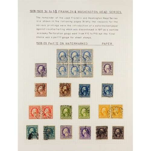 1374 - UNITED STATES 1901 - 1919 COMPREHENSIVE COLLECTION of mostly mint (some used) on around 40 exhibitio... 