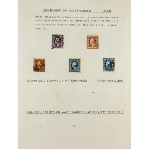 1374 - UNITED STATES 1901 - 1919 COMPREHENSIVE COLLECTION of mostly mint (some used) on around 40 exhibitio... 