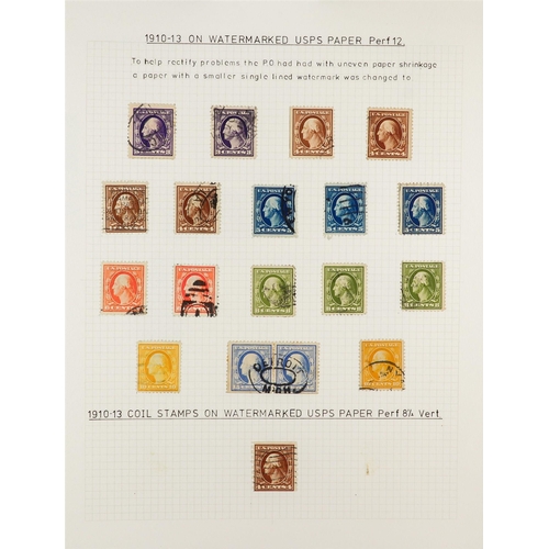 1374 - UNITED STATES 1901 - 1919 COMPREHENSIVE COLLECTION of mostly mint (some used) on around 40 exhibitio... 