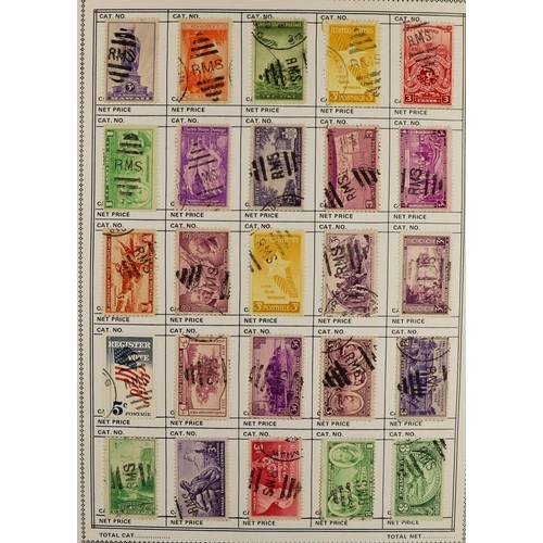 1377 - UNITED STATES RAILWAY MAIL SERVICE. A collection of chiefly 1900's - 1940's stamps with 