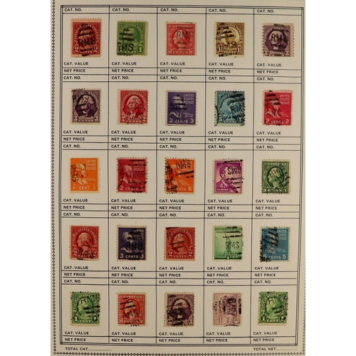 1377 - UNITED STATES RAILWAY MAIL SERVICE. A collection of chiefly 1900's - 1940's stamps with 