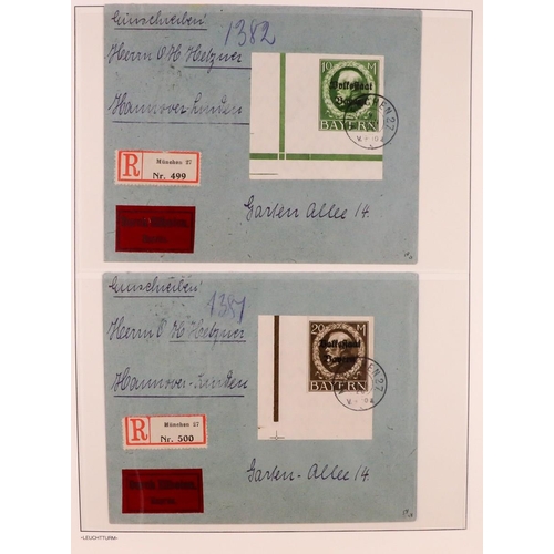 139 - AN UNUSUAL BOX! We see a Bavarian 1895 - 1920 covers collection; Belgium specialized collection on 1... 