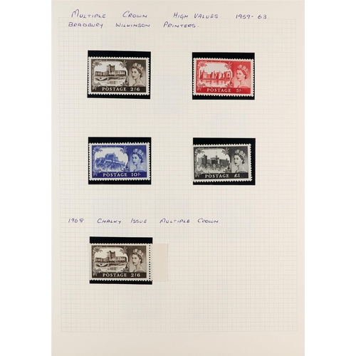 1414 - GREAT BRITAIN 1936-1960 NEVER HINGED MINT COLLECTION on pages, includes 1948 Wedding set, complete b... 