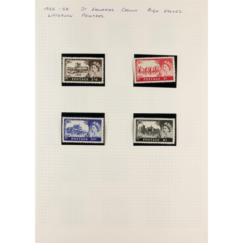 1414 - GREAT BRITAIN 1936-1960 NEVER HINGED MINT COLLECTION on pages, includes 1948 Wedding set, complete b... 