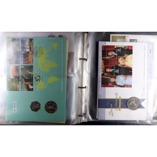 1446 - GB. COVERS & POSTAL HISTORY 1994-2005 ROYAL MAIL / ROYAL MINT COIN COVERS All different collection i... 