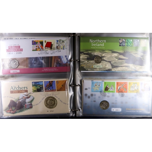 1446 - GB. COVERS & POSTAL HISTORY 1994-2005 ROYAL MAIL / ROYAL MINT COIN COVERS All different collection i... 