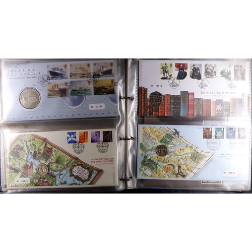 1446 - GB. COVERS & POSTAL HISTORY 1994-2005 ROYAL MAIL / ROYAL MINT COIN COVERS All different collection i... 