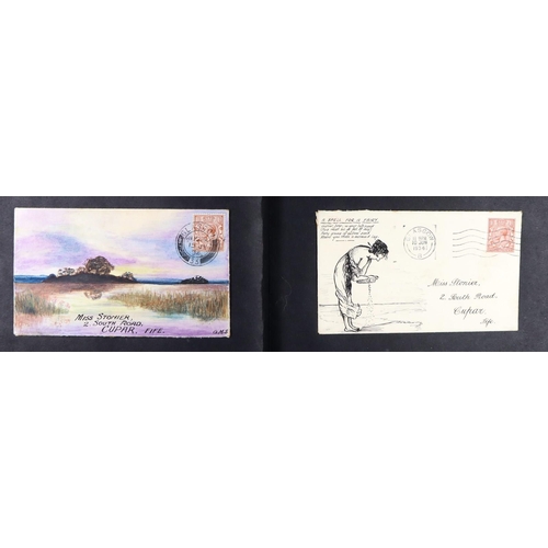 1447 - GB. COVERS & POSTAL HISTORY BEAUTIFUL HAND-ILLUSTRATED COVERS. A stunning collection of 25 envelopes... 