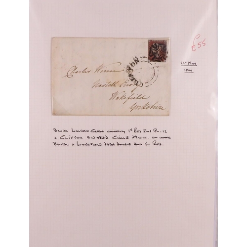 1451 - GB. COVERS & POSTAL HISTORY BRISTOL POSTAL HISTORY COLLECTION of 1841 to 1858 covers both stamped an... 