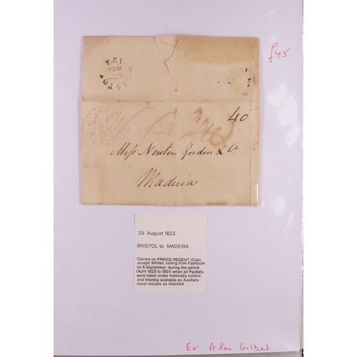 1452 - GB. COVERS & POSTAL HISTORY BRISTOL POSTAL HISTORY COLLECTION of 1823 to 1883 stamped & unstamped co... 