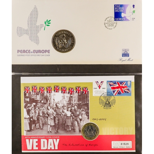 1454 - GB. COVERS & POSTAL HISTORY COIN COVERS 1990's-2020 collection in six albums, includes over 45 cover... 