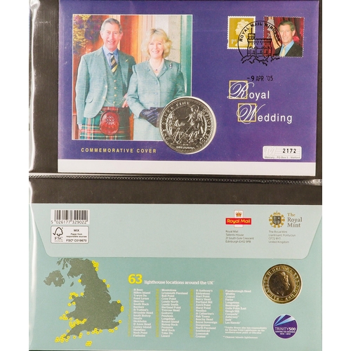 1454 - GB. COVERS & POSTAL HISTORY COIN COVERS 1990's-2020 collection in six albums, includes over 45 cover... 