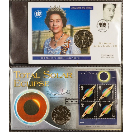 1454 - GB. COVERS & POSTAL HISTORY COIN COVERS 1990's-2020 collection in six albums, includes over 45 cover... 