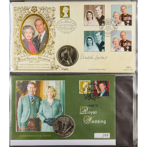 1454 - GB. COVERS & POSTAL HISTORY COIN COVERS 1990's-2020 collection in six albums, includes over 45 cover... 