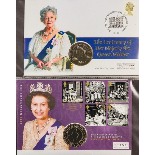 1454 - GB. COVERS & POSTAL HISTORY COIN COVERS 1990's-2020 collection in six albums, includes over 45 cover... 