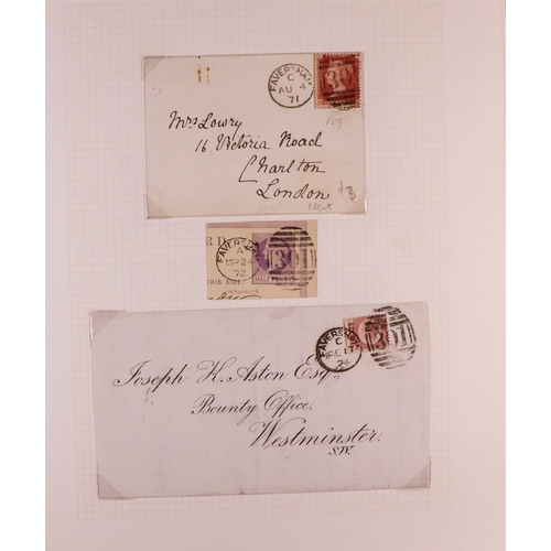 1458 - GB. COVERS & POSTAL HISTORY FAVERSHAM, KENT POSTAL HISTORY COLLECTION IN 6 ALBUMS plus some addition... 