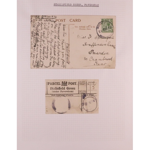 1458 - GB. COVERS & POSTAL HISTORY FAVERSHAM, KENT POSTAL HISTORY COLLECTION IN 6 ALBUMS plus some addition... 