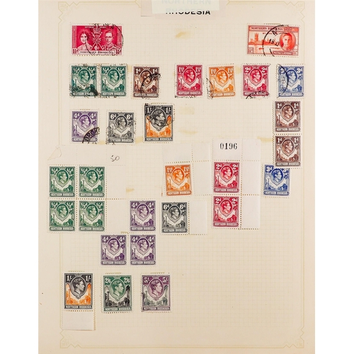 146 - KING GEORGE VI STAMPS & COVERS. A somewhat untidy collection of sets, ranges, blocks and other multi... 