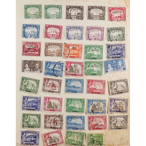 146 - KING GEORGE VI STAMPS & COVERS. A somewhat untidy collection of sets, ranges, blocks and other multi... 