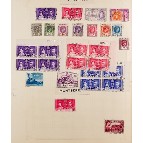 146 - KING GEORGE VI STAMPS & COVERS. A somewhat untidy collection of sets, ranges, blocks and other multi... 