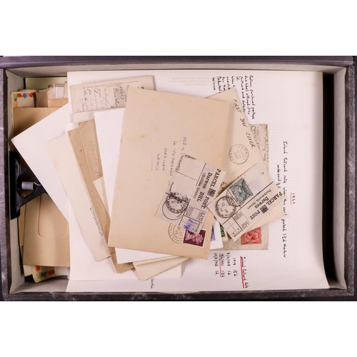 1461 - GB. COVERS & POSTAL HISTORY LANCASHIRE - DARWEN POSTAL HISTORY COLLECTION a box-file of 1850's-1980'... 