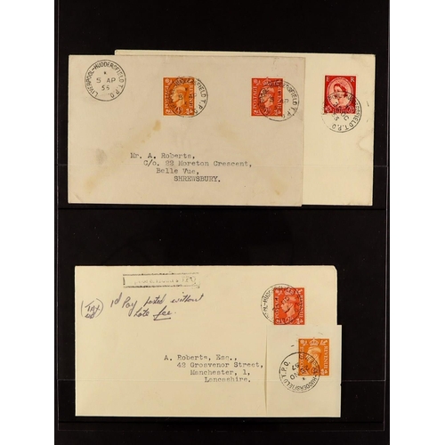 1464 - GB. COVERS & POSTAL HISTORY LIVERPOOL POSTAL HISTORY largely 19th century collection in 4 albums, in... 