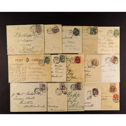 1467 - GB. COVERS & POSTAL HISTORY LONDON SOUTH WESTERN DISTRICT OFFICE. collection of 65 covers from 1858 ... 