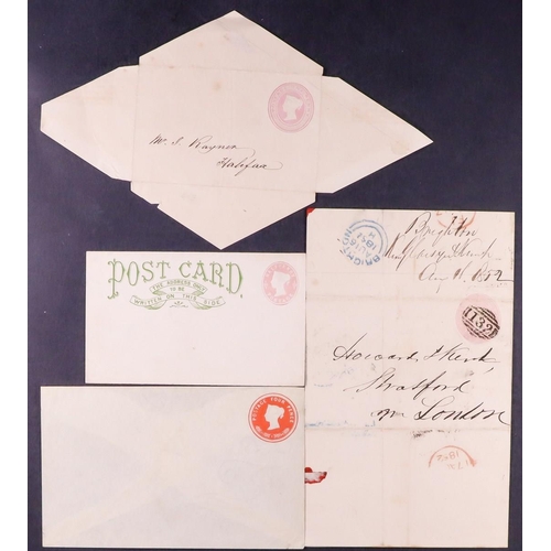 1470 - GB. COVERS & POSTAL HISTORY POSTAL STATIONERY a QV to QE2 accumulation, incl. useful earlier issues,... 