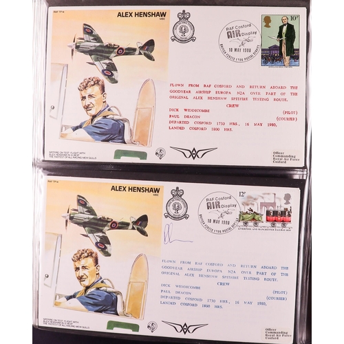 1472 - GB. COVERS & POSTAL HISTORY RAF 'TEST PILOT SERIES' COVERS collection, complete for numbers TP1 - TP... 