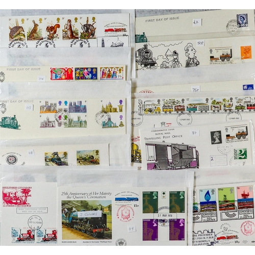 1473 - GB. COVERS & POSTAL HISTORY RAILWAY COVERS 1960's - 2000's stock of special covers, often bearing lo... 