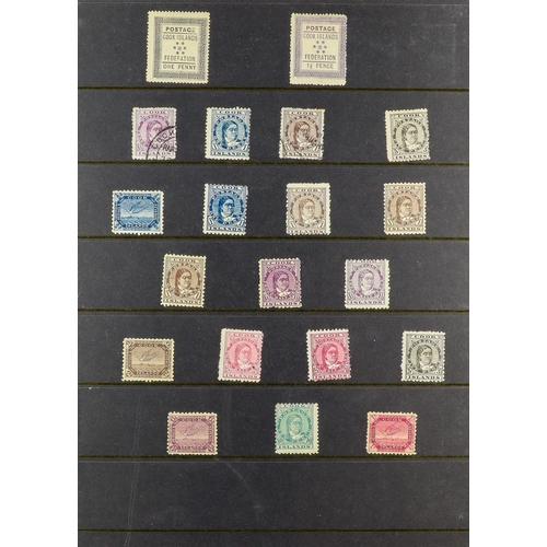 150 - WORLD IN CARTON Includes Cook Is 1892-1962 mostly mint collection incl early types with perf & wmk t... 