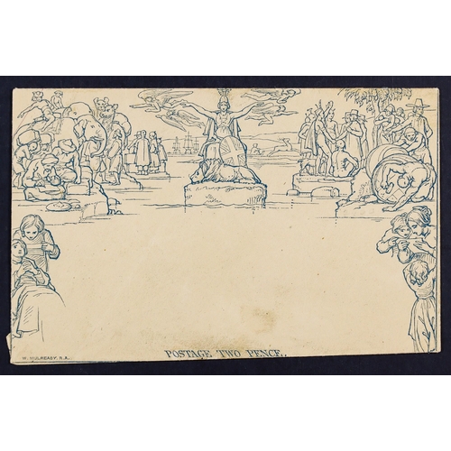 1544 - GB.QUEEN VICTORIA 1840 2d Mulready envelope (stereo a199) SG ME3, unused. Cat £450. Lot 1544 (P) [a]