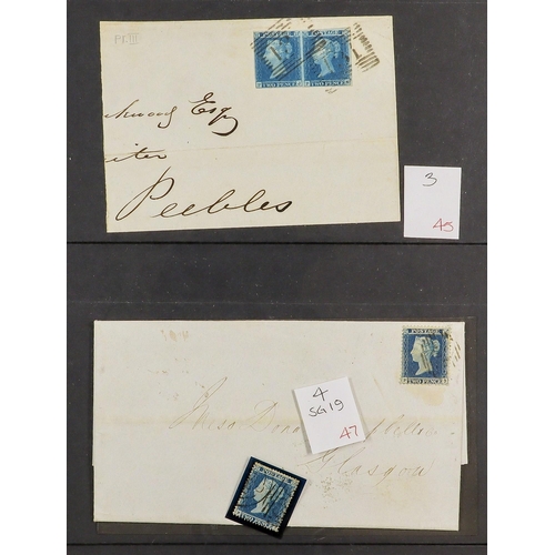 1560 - GB.QUEEN VICTORIA 1841 - 1857 THE 'PJ' COLLECTION OF 2D STAMPS. An unusual collection of fine stamps... 