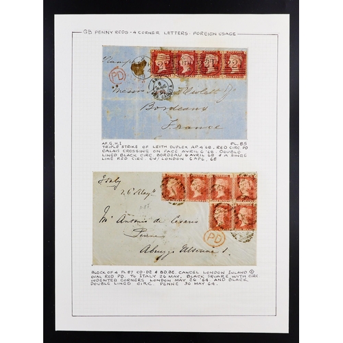 1561 - GB.QUEEN VICTORIA 1841 - 1864 LINE ENGRAVED PENNY REDS, SPECIALIZED. A beautiful collection mostly a... 