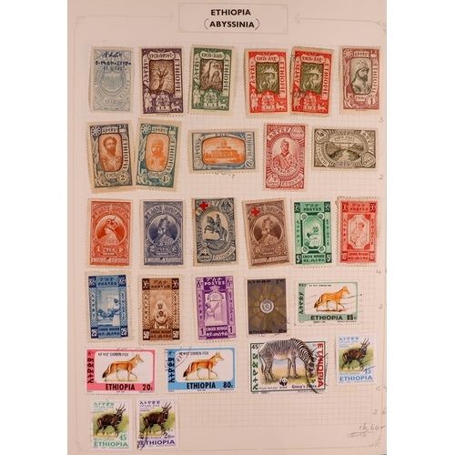 158 - EXTENSIVE WORLD COLLECTION All periods mint & used all different stamps in six albums, we see Aden t... 