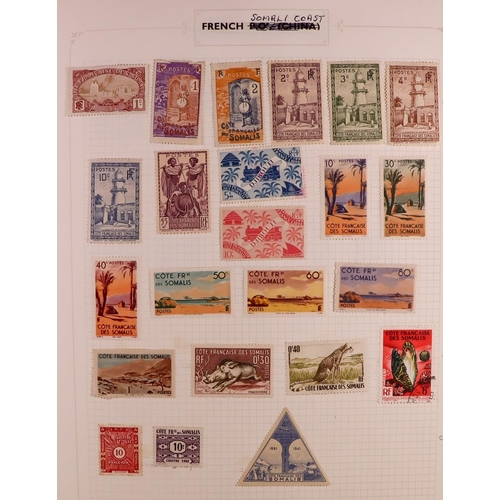 158 - EXTENSIVE WORLD COLLECTION All periods mint & used all different stamps in six albums, we see Aden t... 