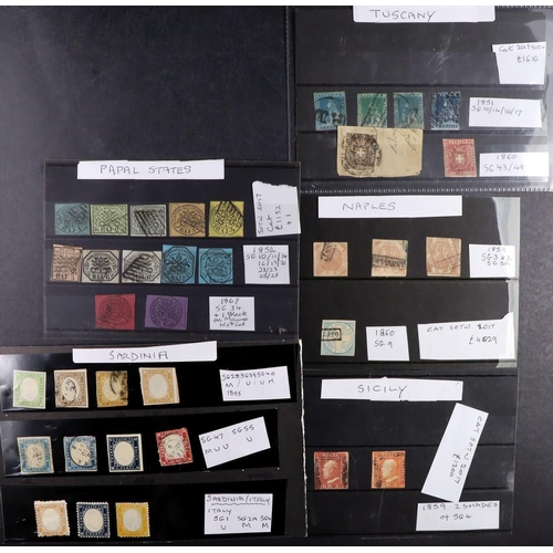 168 - CONSIGNMENT IN BOX Includes Great Britain pre-decimal collection in album, 1940's-1960's blocks NHM,... 