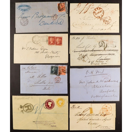 1684 - GB.QUEEN VICTORIA INTERESTING POSTAL HISTORY GROUP incl. 1841 front to The Garrison, Bathurst, GAMBI... 