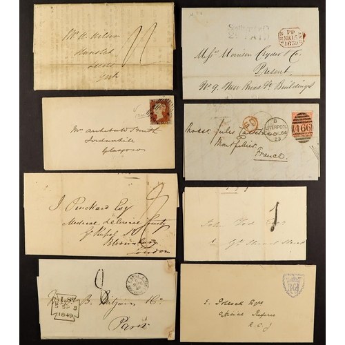 1684 - GB.QUEEN VICTORIA INTERESTING POSTAL HISTORY GROUP incl. 1841 front to The Garrison, Bathurst, GAMBI... 