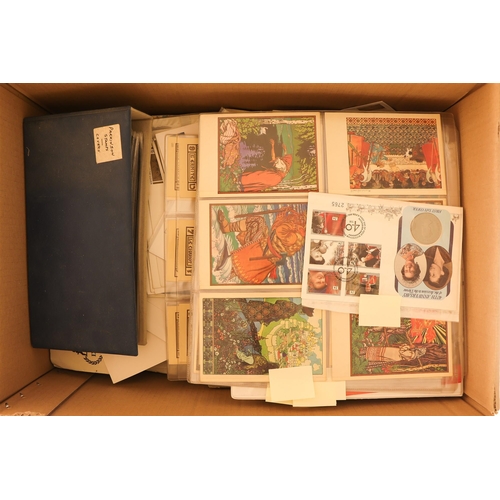 169 - COVERS IN LARGE BOX includes 1970's Indonesia postal Stationery cards uprated with various stamps, G... 